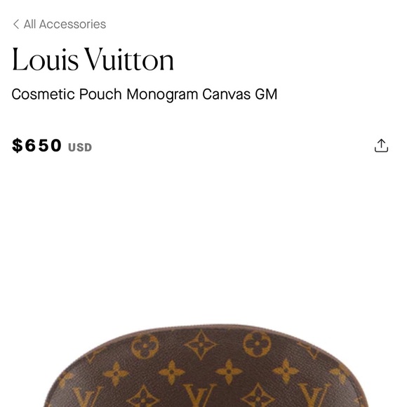 Louis Vuitton Cosmetic Pouch Monogram - Picture 3 of 7